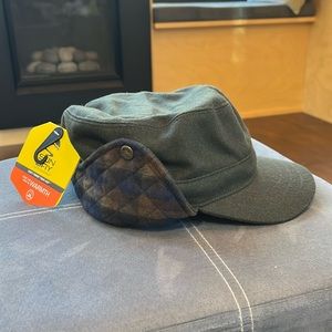 Sunday Afternoons Mountain Time Radar Hat with ear flaps in Fir color, Medium.